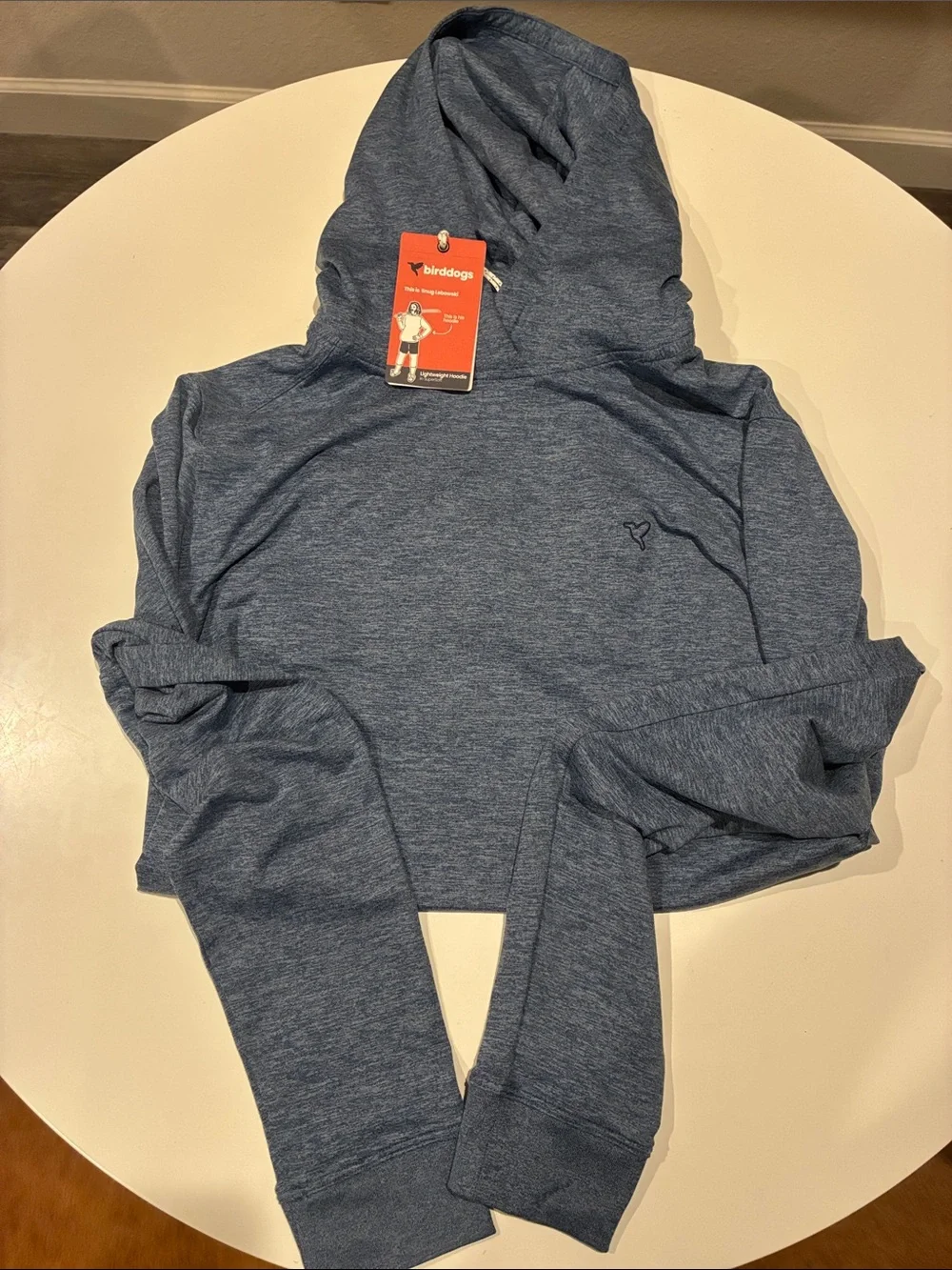 Small Birddogs Lightweight Blue Hoodie NWT